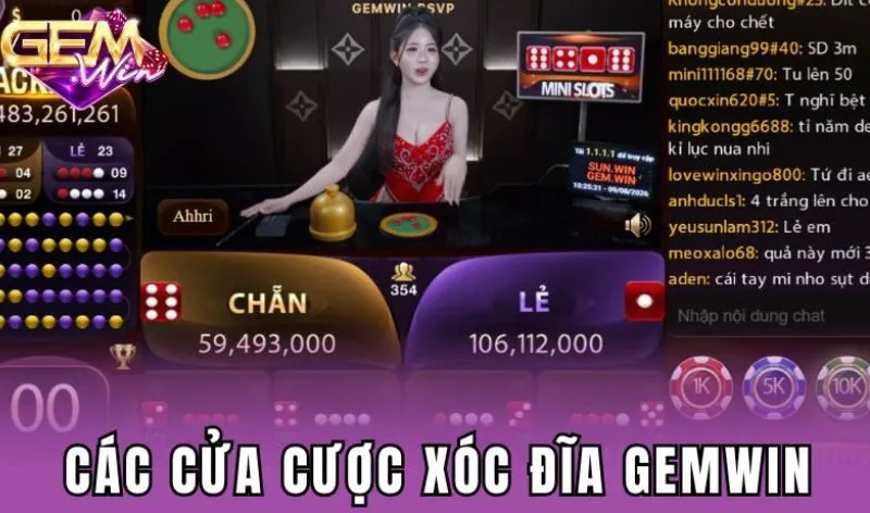 Cách bắt đầu một ván Xóc đĩa Gemwin