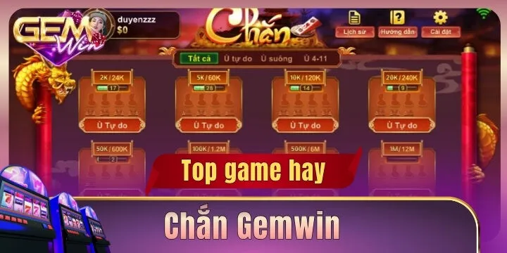 Chắn Gemwin - Cập nhập luật chơi chi tiết nhất 2026