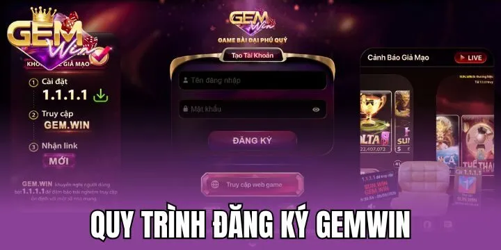 Đăng ký Gemwin bắt đầu hành trình săn thưởng