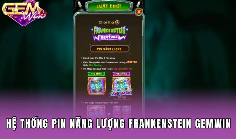 Luật chơi Frankenstein Gemwin