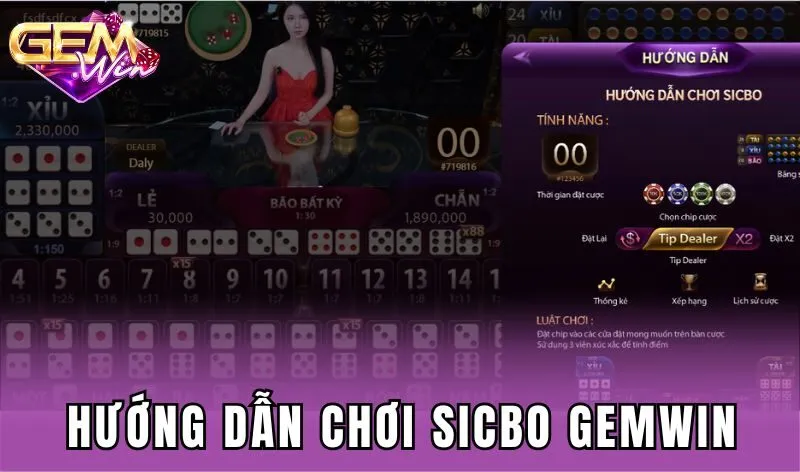 Hướng dẫn chơi Sicbo Gemwin cho người mới