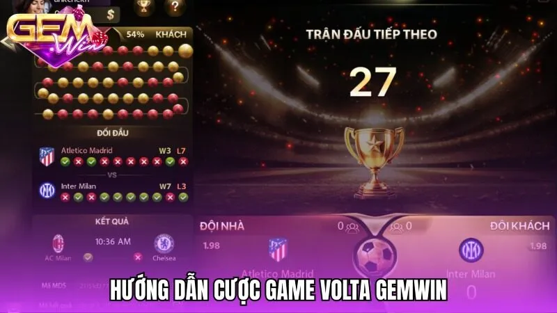 Hướng dẫn cách cược và kiểm tra kết quả Volta Gemwin