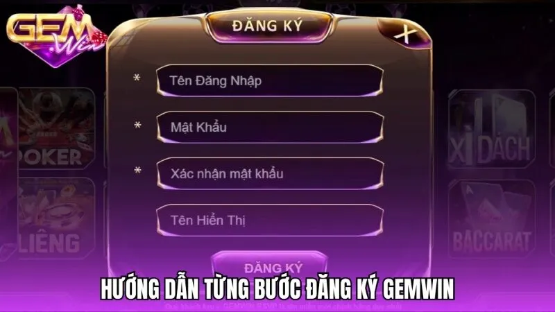 Chi tiết quy trình Đăng ký Gemwin chuẩn xác qua 3 bước