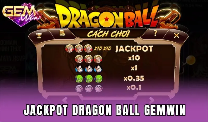 Jackpot – Phần thưởng đặc biệt Dragon ball Gemwin