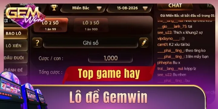 Lô đề Gemwin - Điểm nổi bật của tựa game được yêu thích nhất 