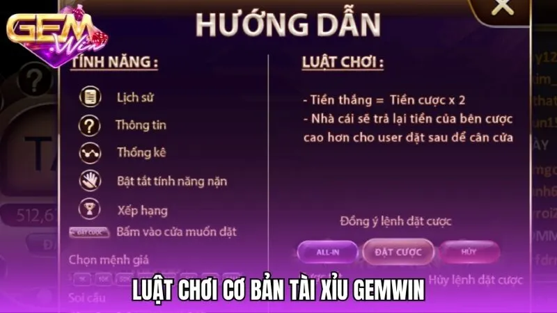 Sức hút khó cưỡng từ sảnh cược Tài xỉu Gemwin 