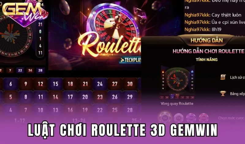 Luật chơi Roulette 3D Gemwin mới nhất