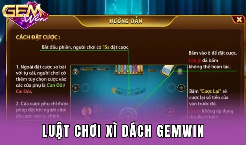 Luật chơi Xì dách Gemwin