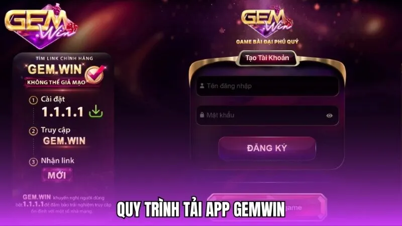 Quy trình tải app Gemwin chuẩn xác cho từng hệ điều hành