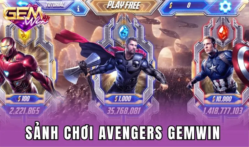 Tổng quan về game nổ hũ Avengers Gemwin
