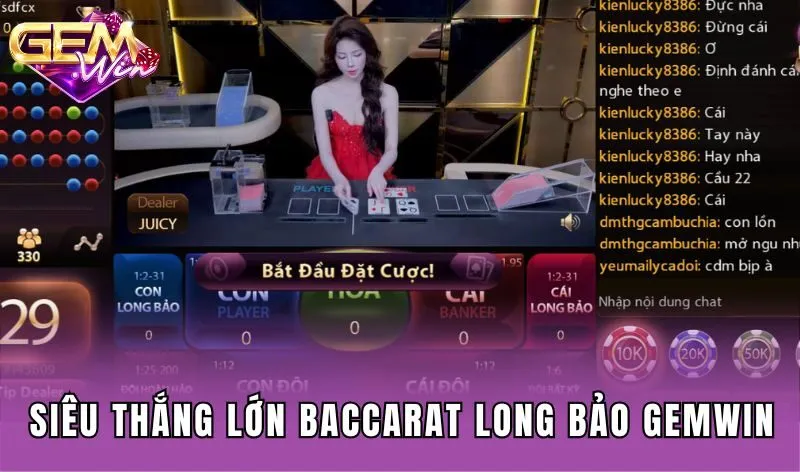 Siêu thắng lớn Baccarat long bảo Gemwin