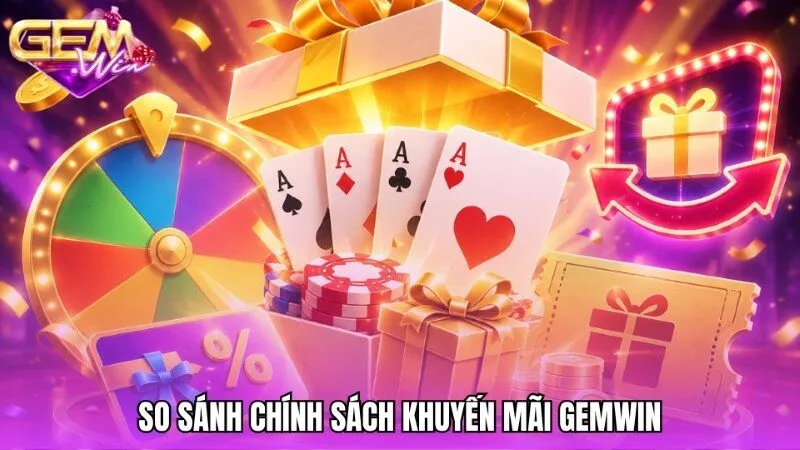So sánh Gemwin về chính sách khuyến mãi và chế độ đãi ngộ