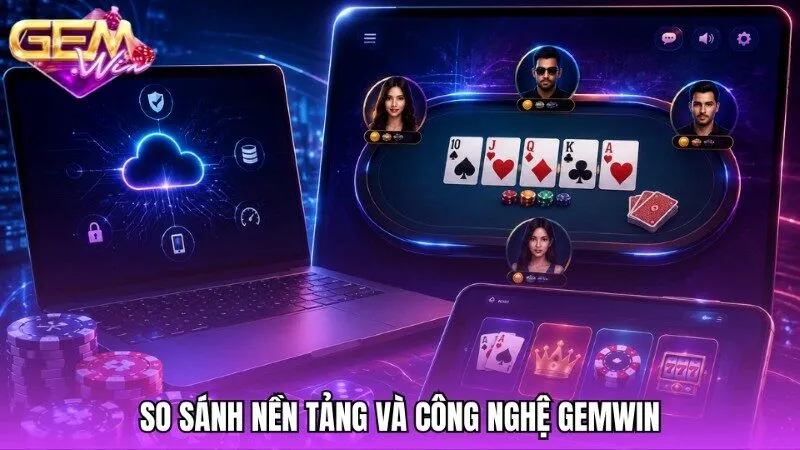 So sánh Gemwin về nền tảng công nghệ và giao diện