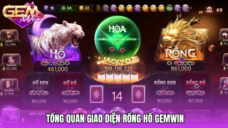Tổng quan về giao diện Rồng hổ Gemwin phiên bản mới